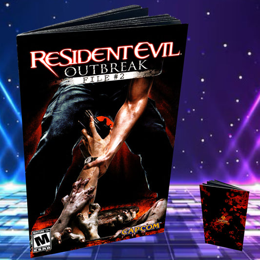 Resident Evil Outbreak file#2 PS2 Custom Manual