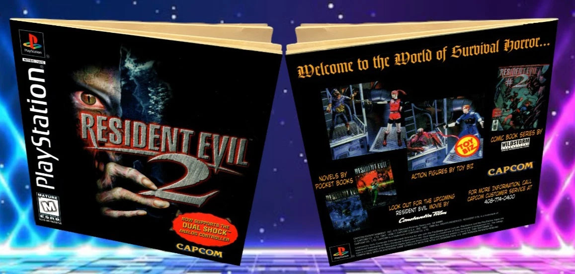 Resident Evil 2 Dual Shock Version PS1 Custom Manual