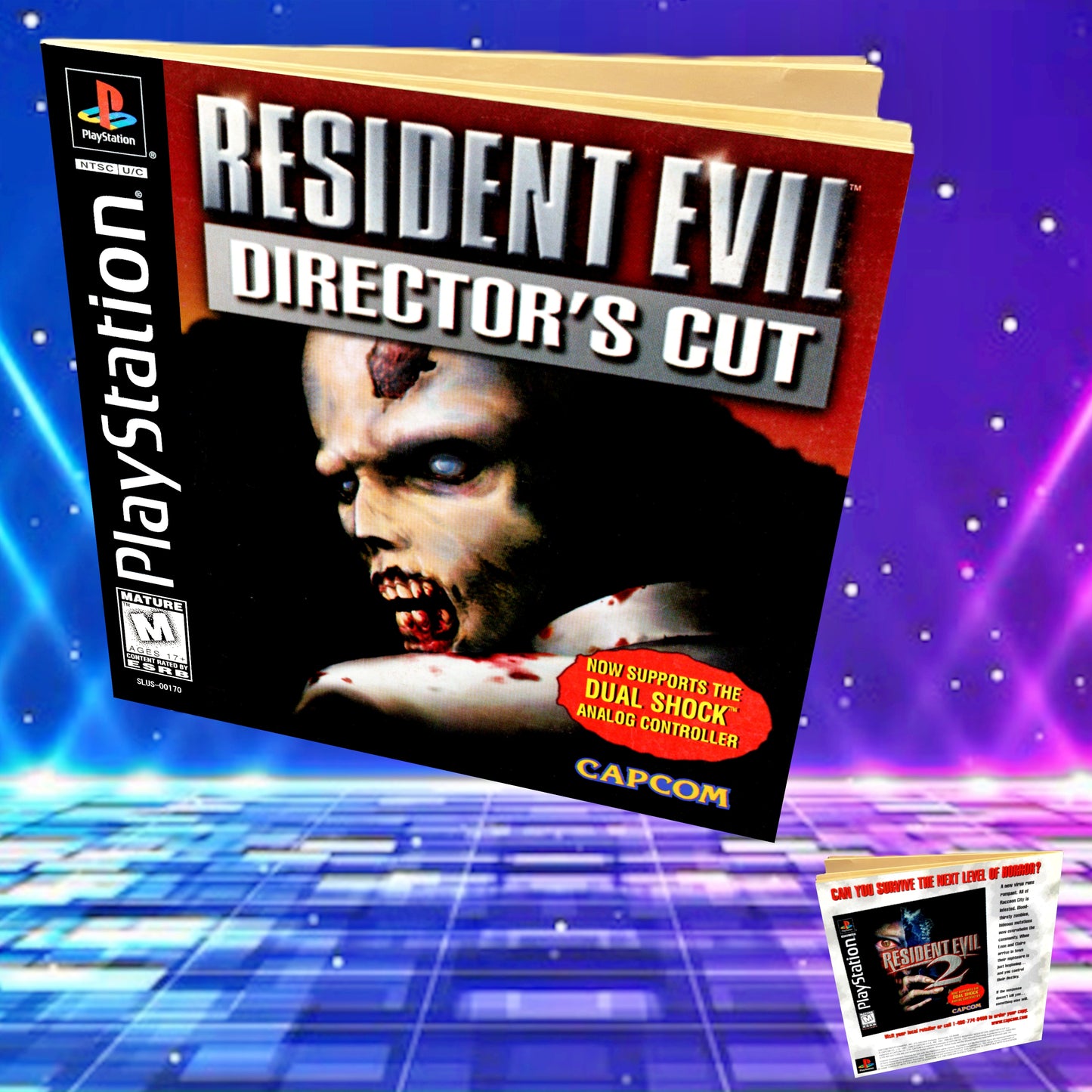 Resident Evil Director's Cut Black Label Dual Shock PS1 Manual