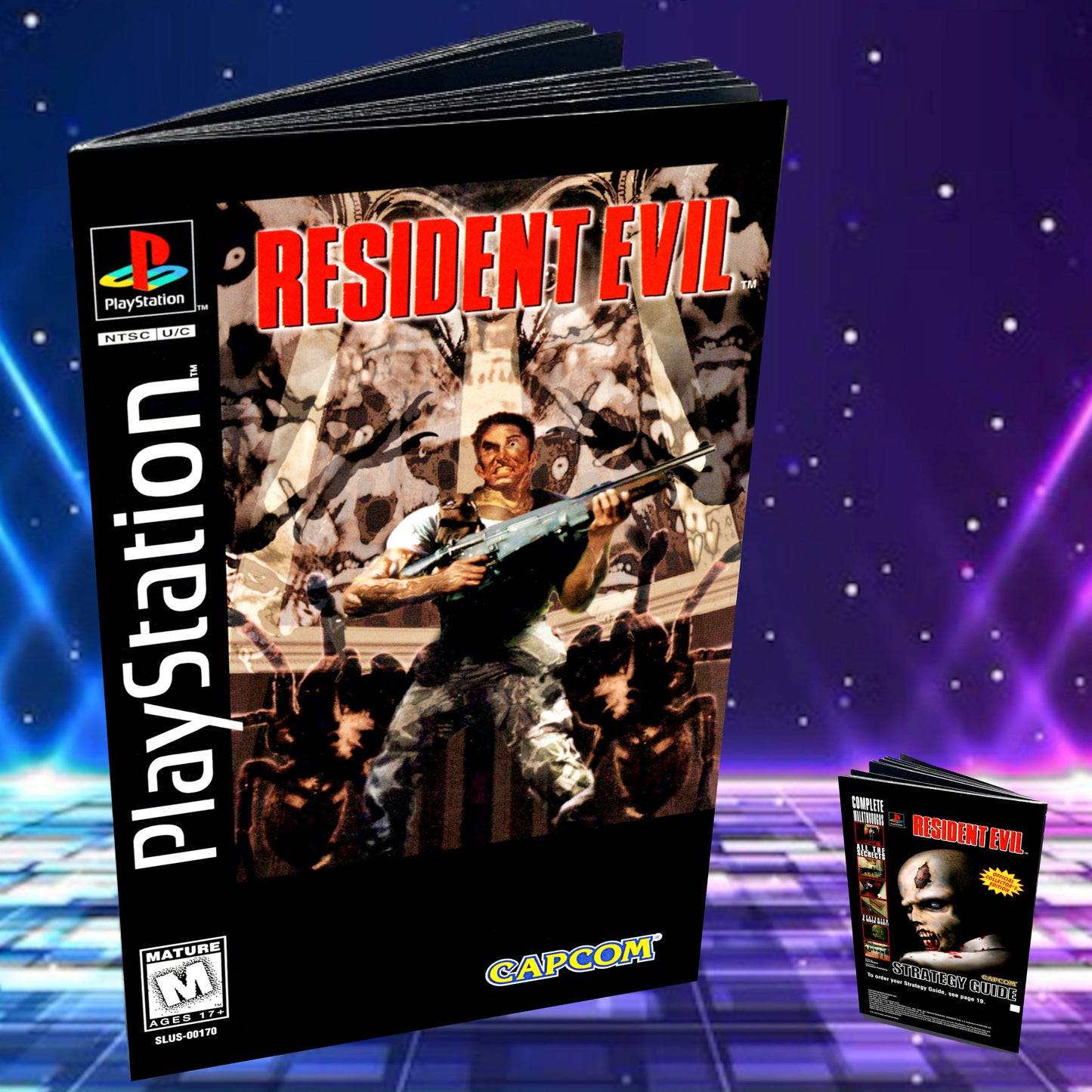 Resident Evil Long Box Version PS1 Custom Manual