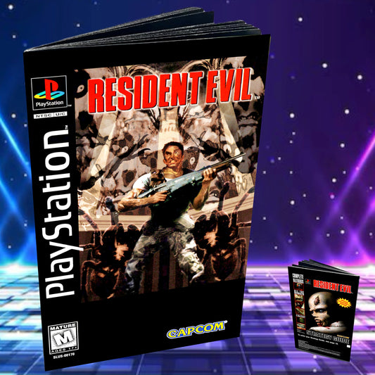 Resident Evil Long Box Version PS1 Custom Manual