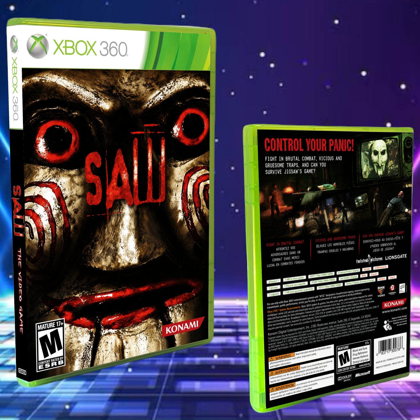 SAW Xbox 360 Cover Art