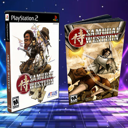 Samurai Western Cover Art + Manual + PS2 Style Case