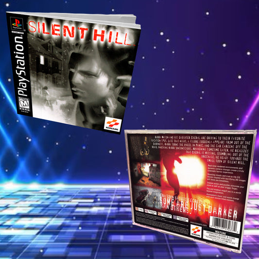 Silent Hill PS1 Replacement Manual + Back Cover Insert + Case