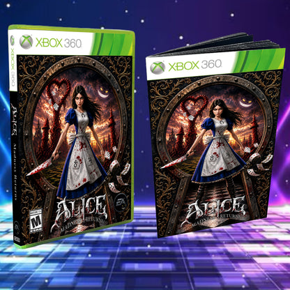 Alice Madness Returns Cover Art + Manual for Xbox 360