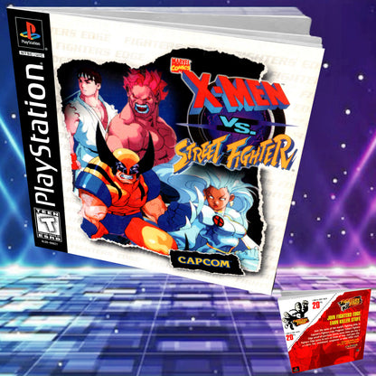 X-men vs Street Fighter PS1 Manual