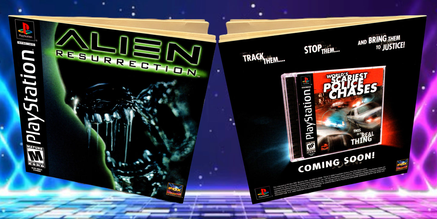 Alien Resurrection PS1 Custom Manual