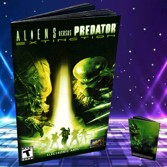 Alien vs Predator Extintion PS2 Custom Manual
