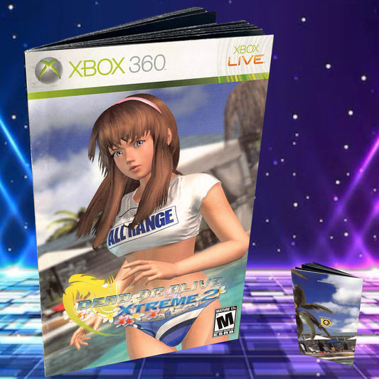 Dead or Alive Xtreme 2 Xbox 360 Custom Manual