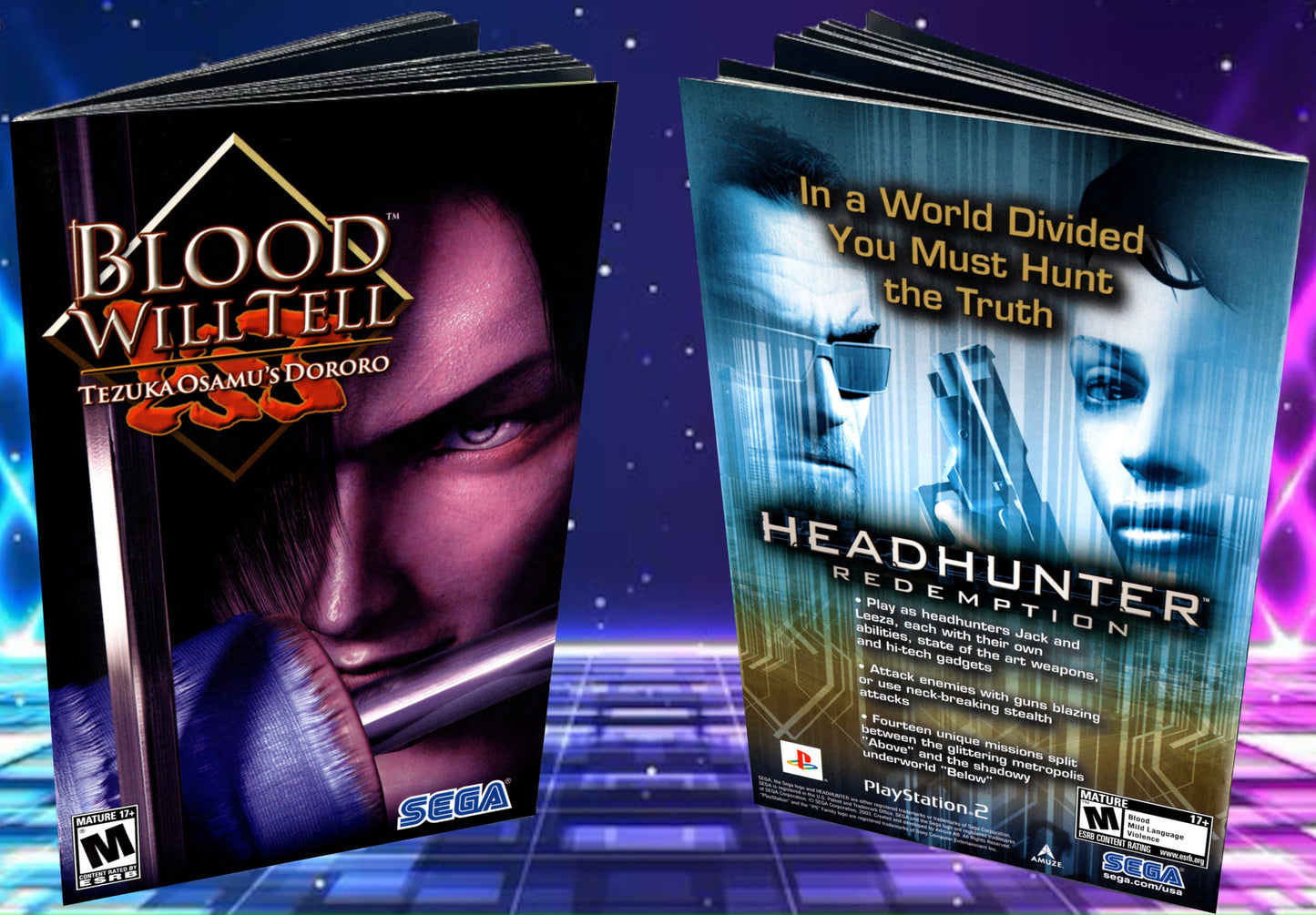 Blood Will Tell PS2 Custom Manual