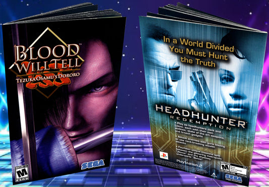Blood Will Tell PS2 Custom Manual