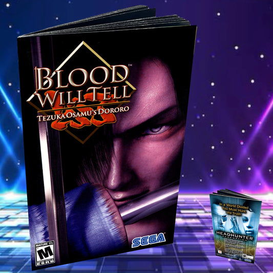 Blood Will Tell PS2 Custom Manual