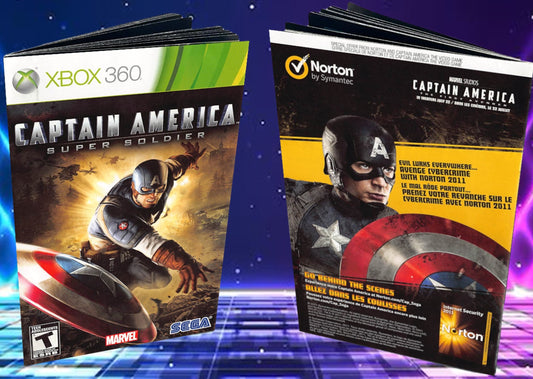 Captain America Super Soldier Xbox 360 Custom Manual