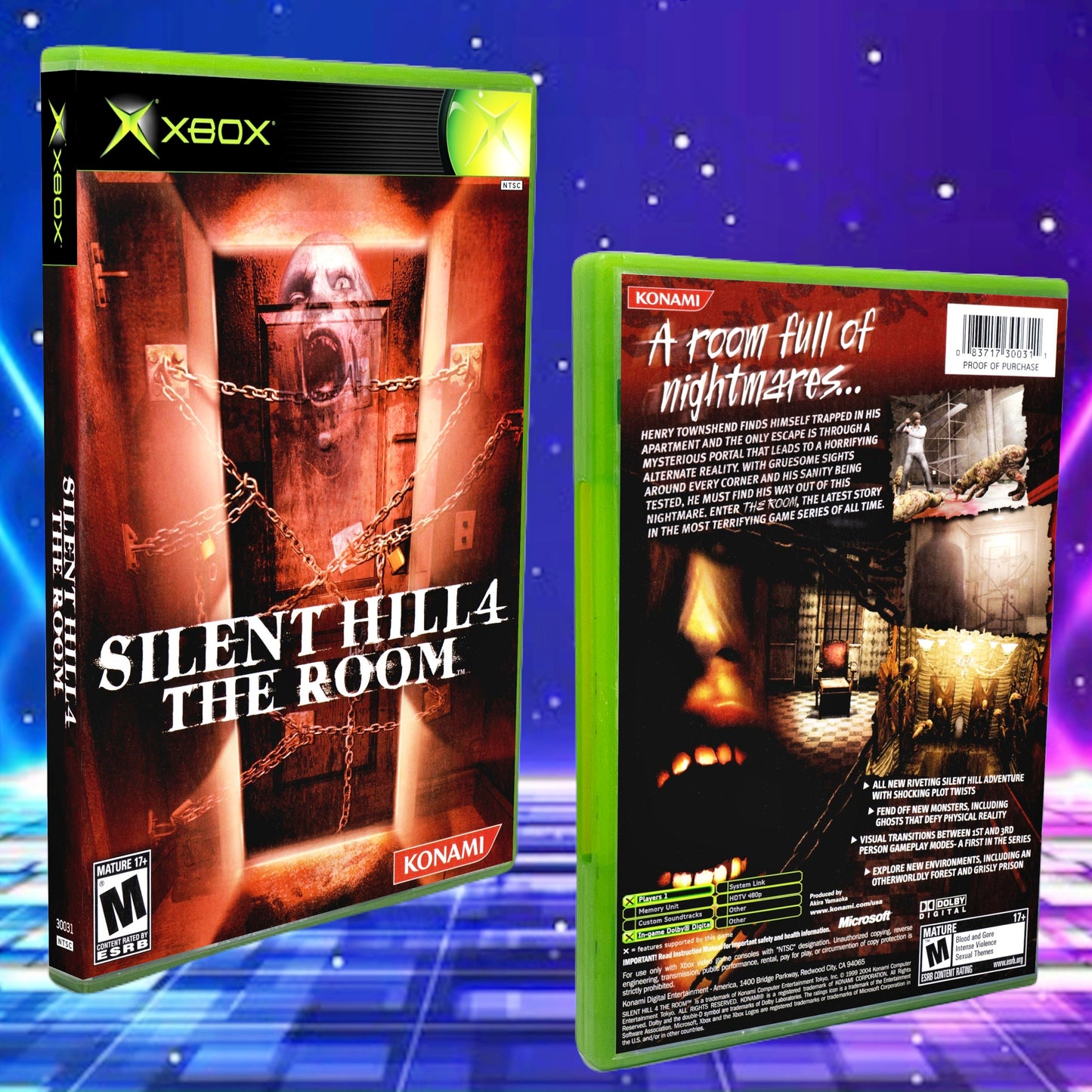 Silent Hill 4 The Room Xbox Custom Cover Art