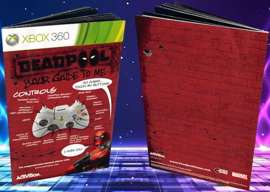 Deadpool Xbox 360 Custom Manual