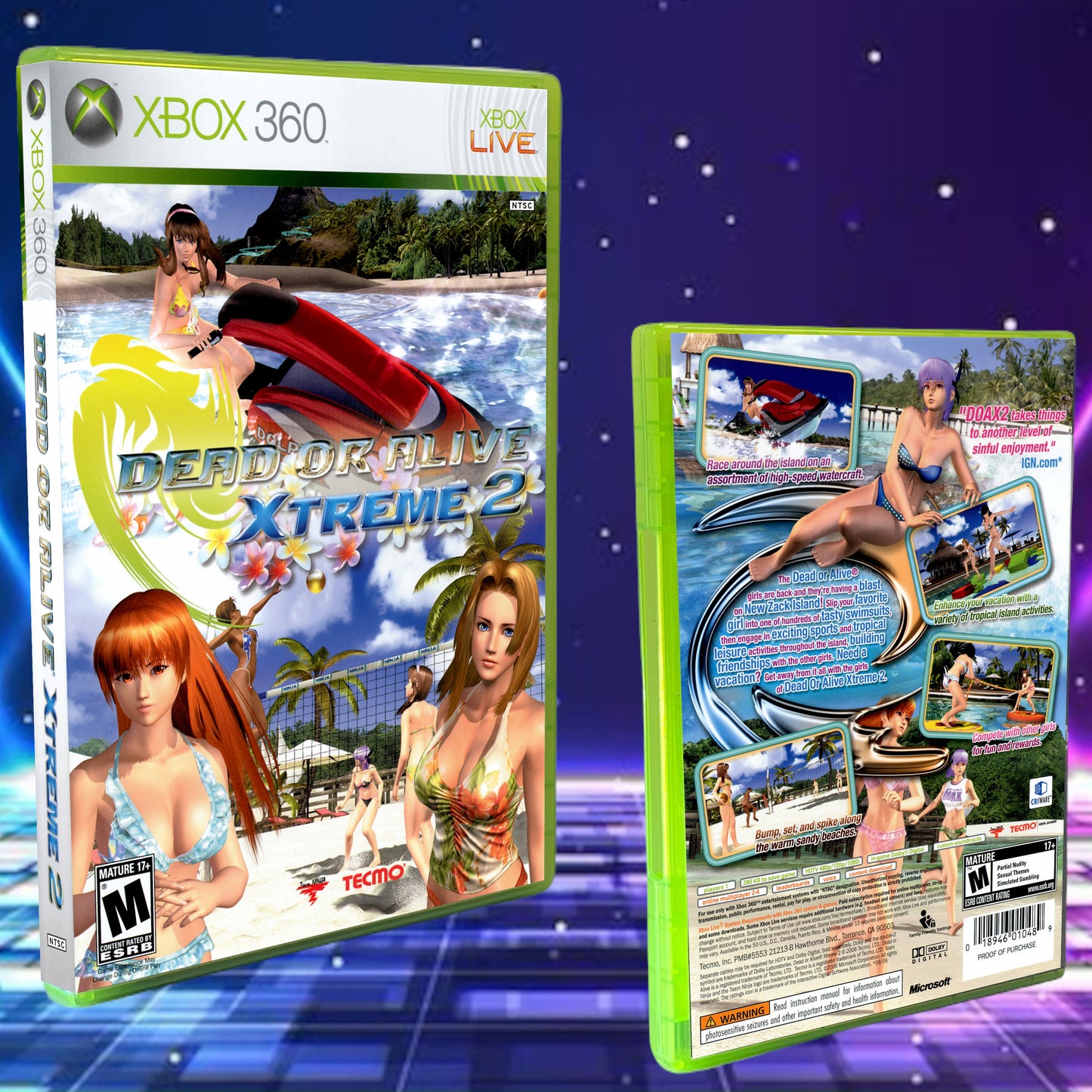 Dead or Alive Xtreme 2 Xbox 360 Custom Cover Art