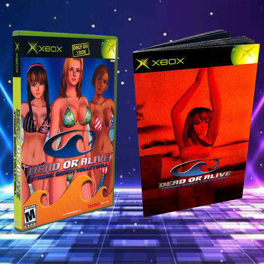 Dead or Alive Extreme Beach Volleyball Cover Art + Manual for Xbox