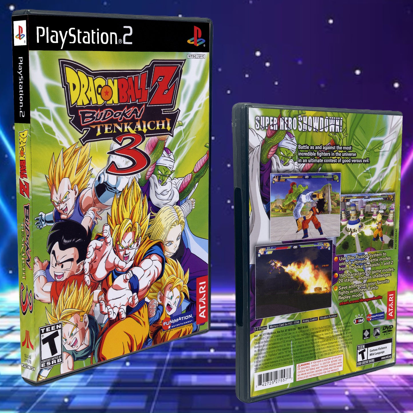 Dragonball Z Budokai Tenkaichi 3 PS2 Custom Cover art