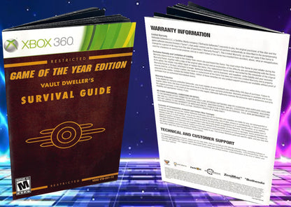 Fallout 3 Custom Game of the Year Edition Xbox 360 Custom Manual