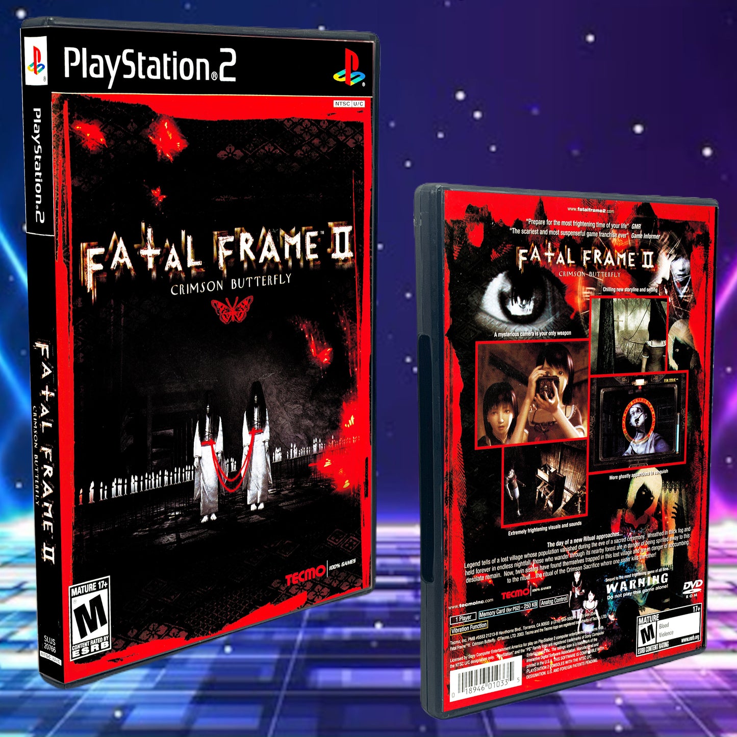 Fatal Frame 2 Crimson Butterfly PS2 Custom Cover art
