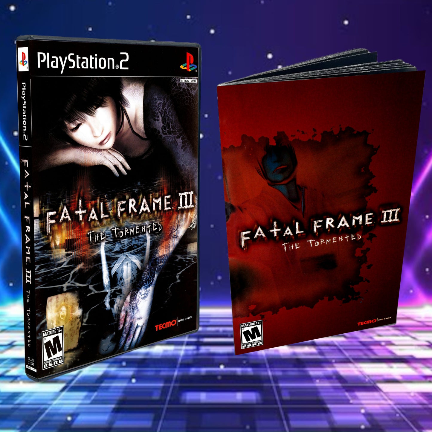 Fatal Frame 3 The Tormented Cover Art + Manual + PS2 Style Case