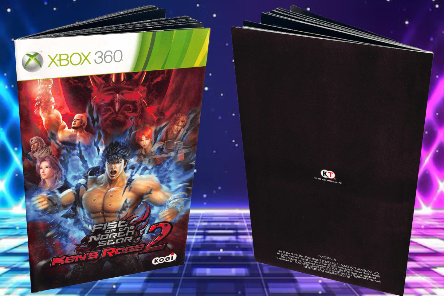 Fist of the North Star Ken's Rage 2 Xbox 360 Custom Manual