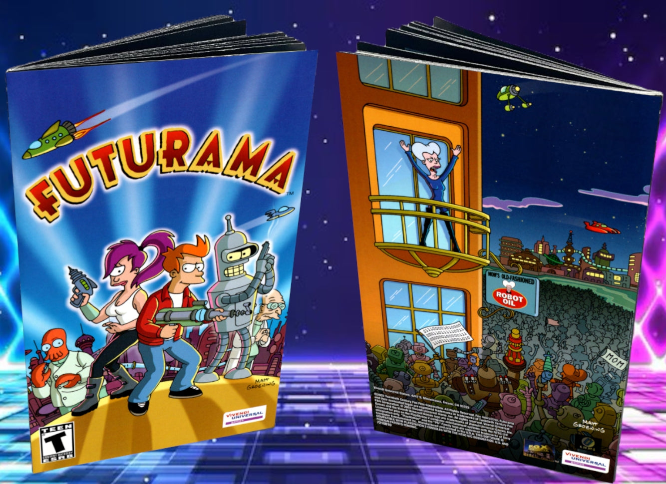 Futurama PS2 Custom Manual