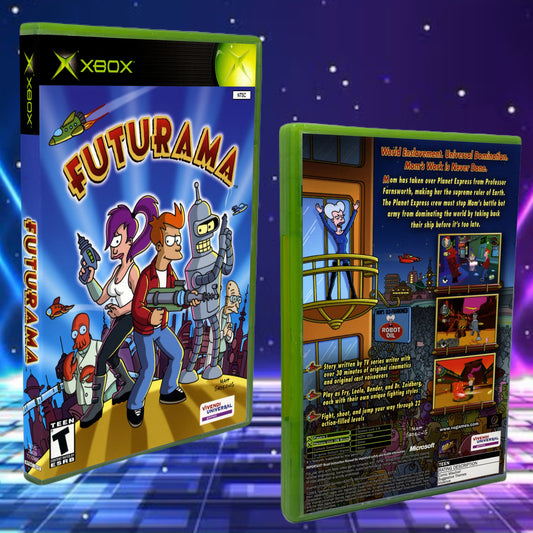 Futurama Xbox Custom Cover Art
