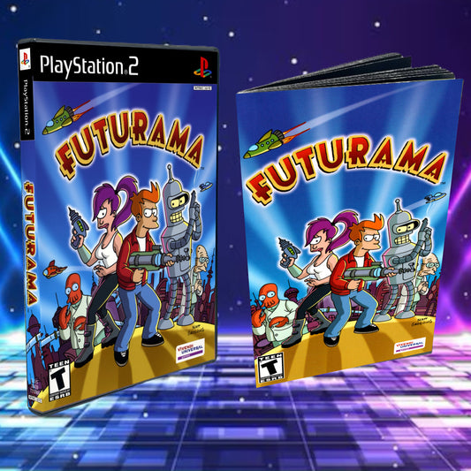 Futurama Cover Art + Manual + PS2 Style Case