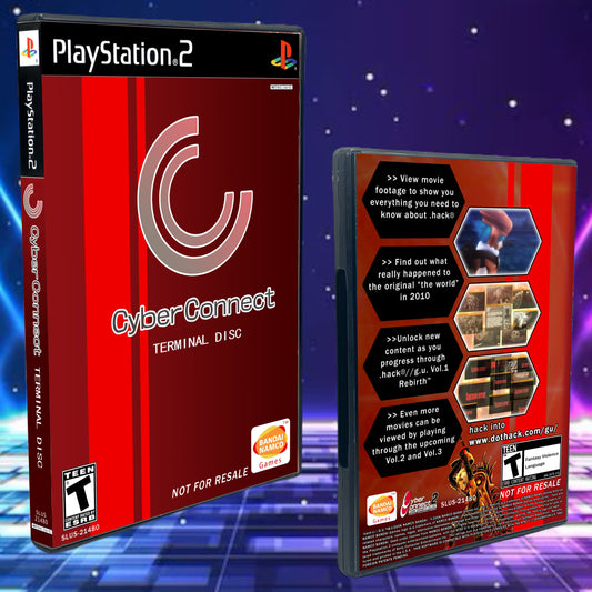 Dot Hack Cyber Connect Terminal Disc PS2 Custom Cover art
