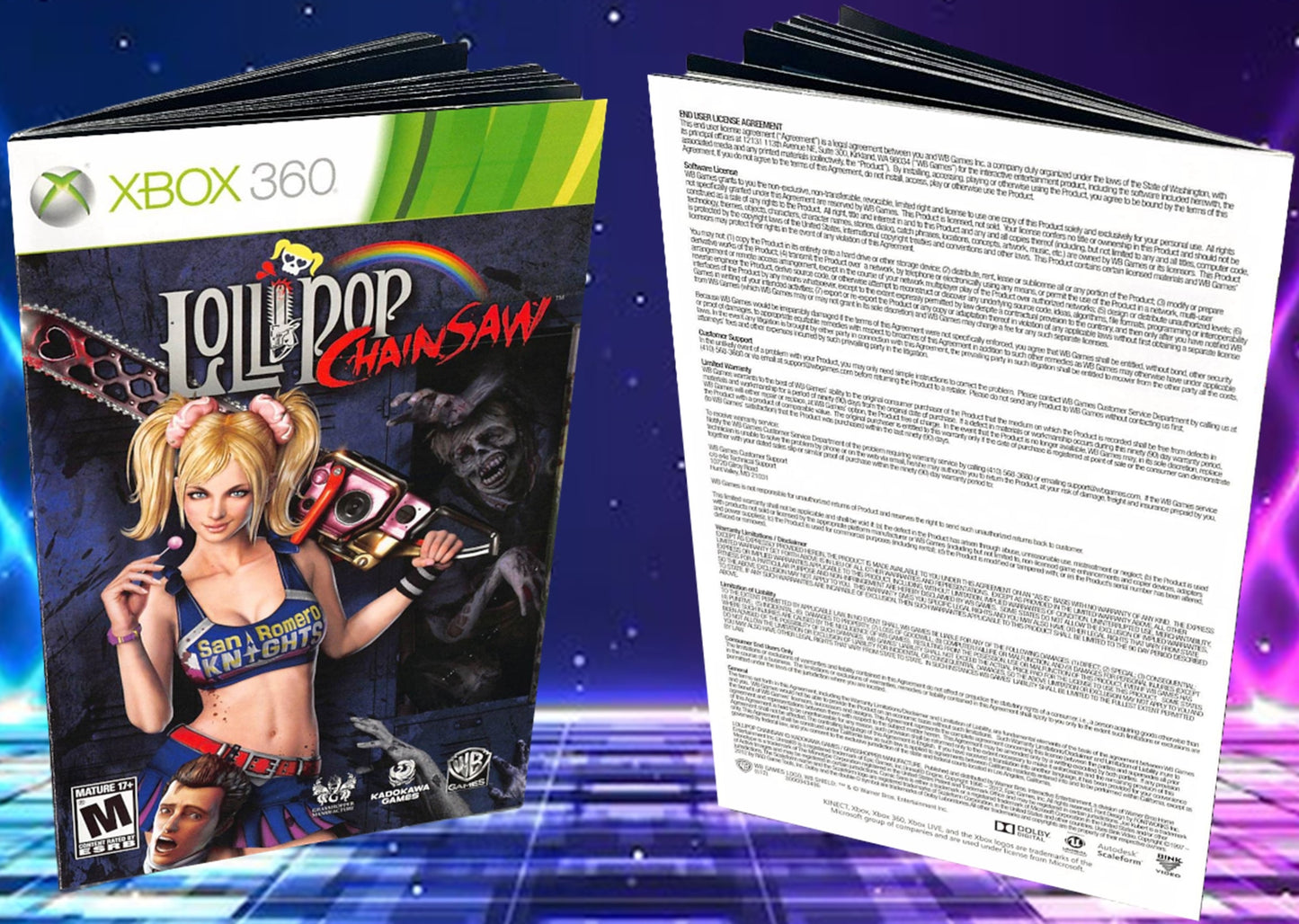 Lollipop Chainsaw Xbox 360 Custom Manual