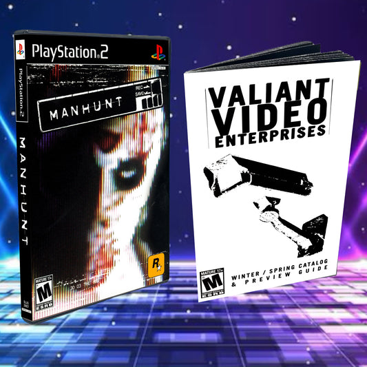 Manhunt Cover Art + Manual + PS2 Style Case