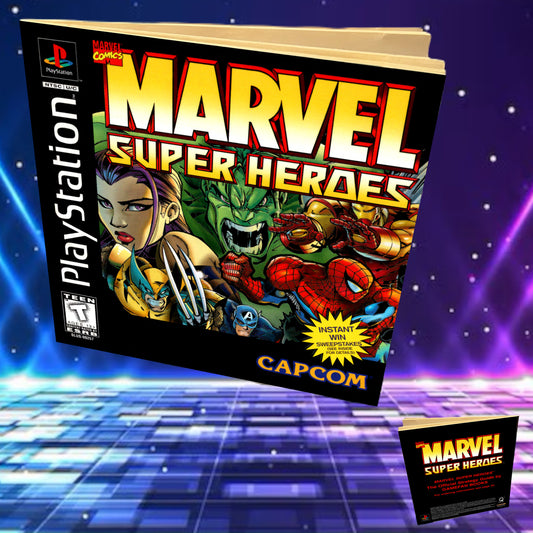 Marvel Super Heroes PS1 Custom Manual
