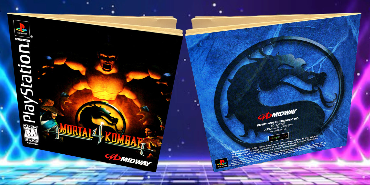 Mortal Kombat 4 PS1 Custom Manual