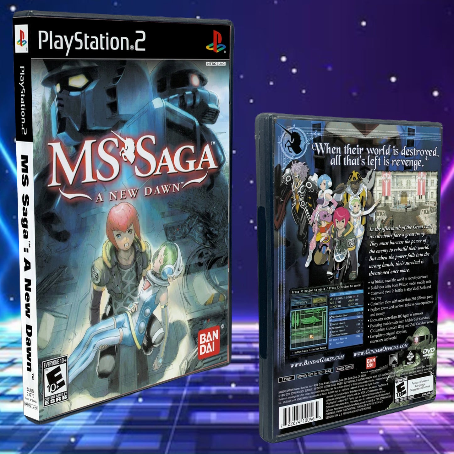 MS Saga A New Dawn PS2 Custom Cover art
