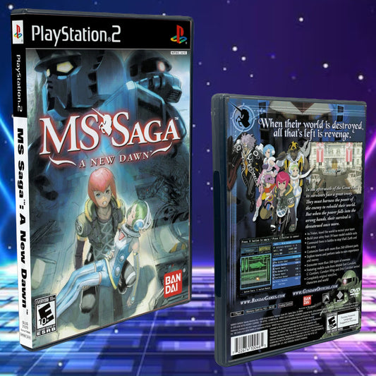 MS Saga A New Dawn PS2 Custom Cover art