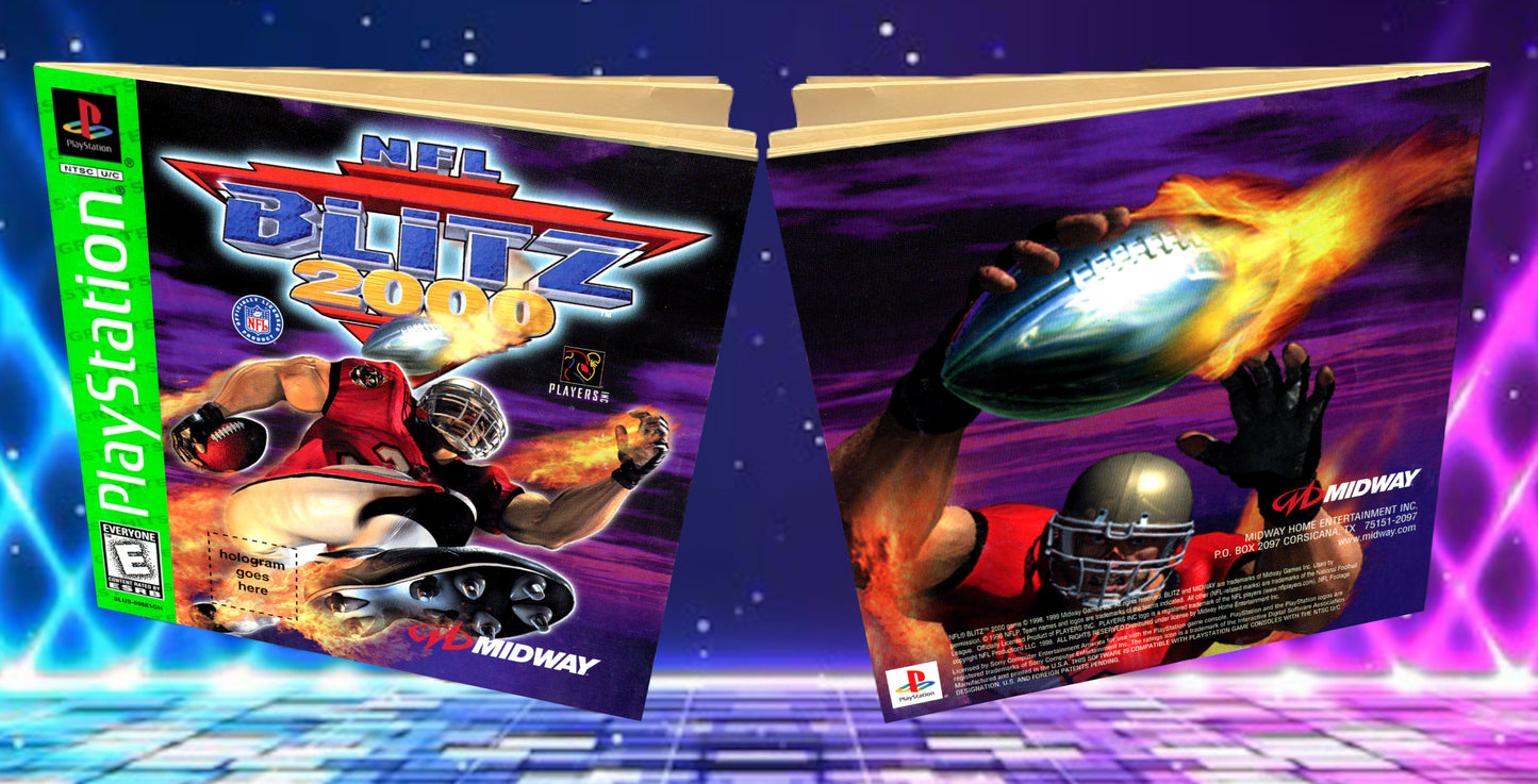 NFL Blitz 2000 Greatest Hits PS1 Custom Manual