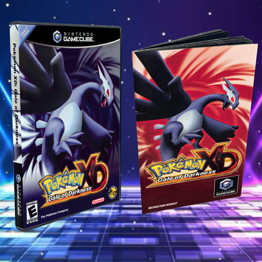 Pokemon Gale of Darkness Cover Art + Manual for GameCube
