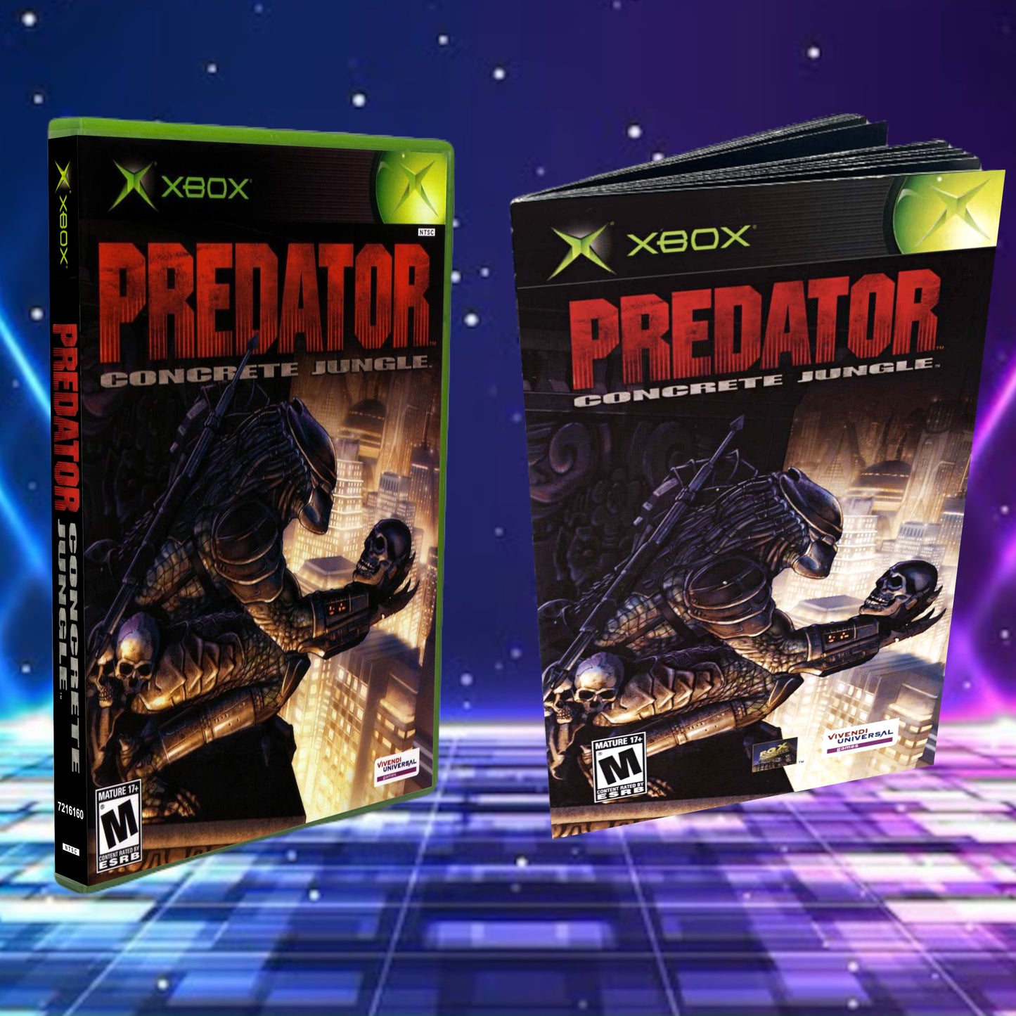 Predator Concrete Jungle Cover Art + Manual for Xbox