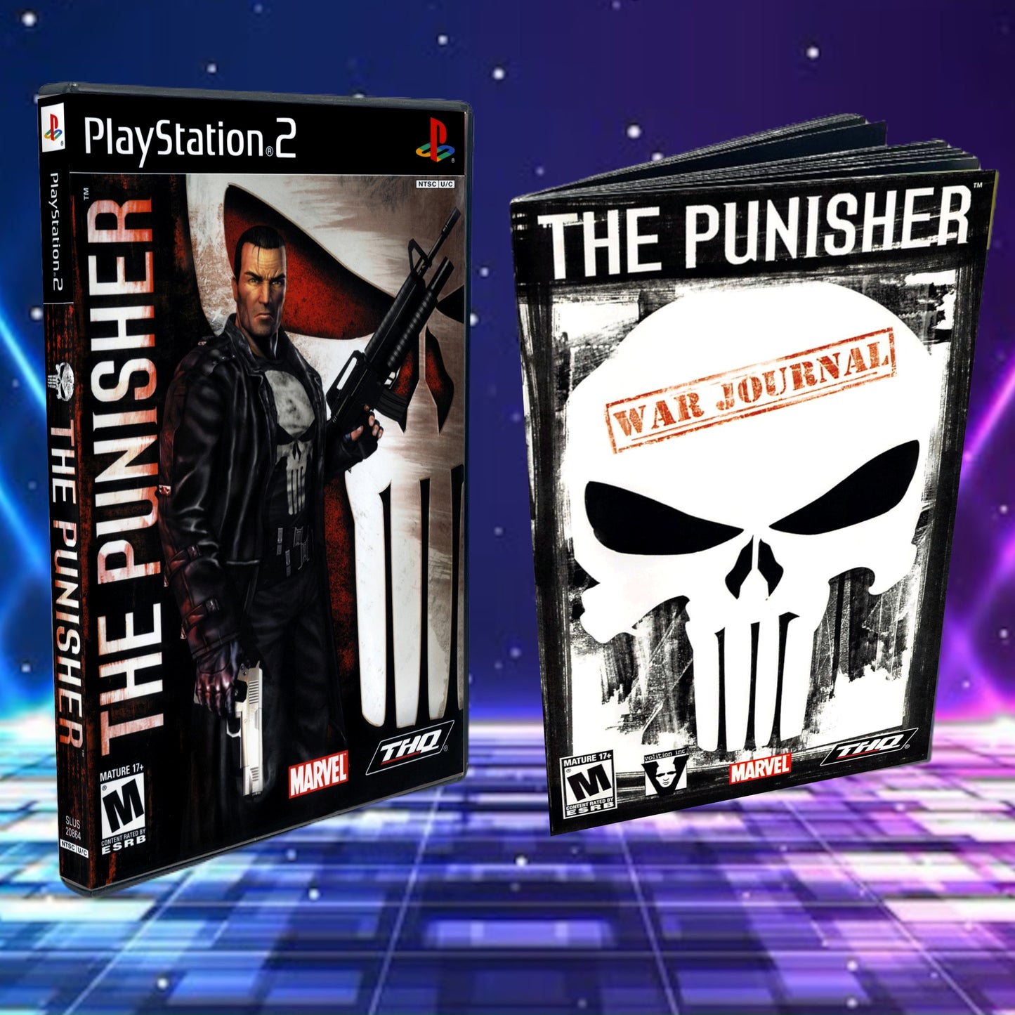 The Punisher Cover Art + Manual + PS2 Style Case