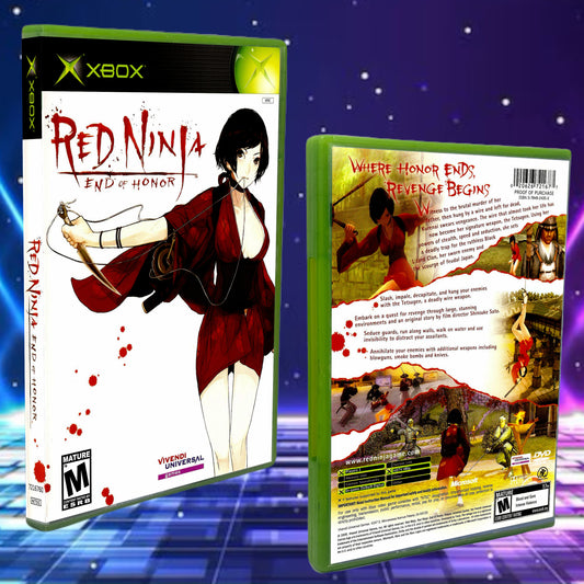 Red Ninja End of Honor Xbox Custom Cover Art