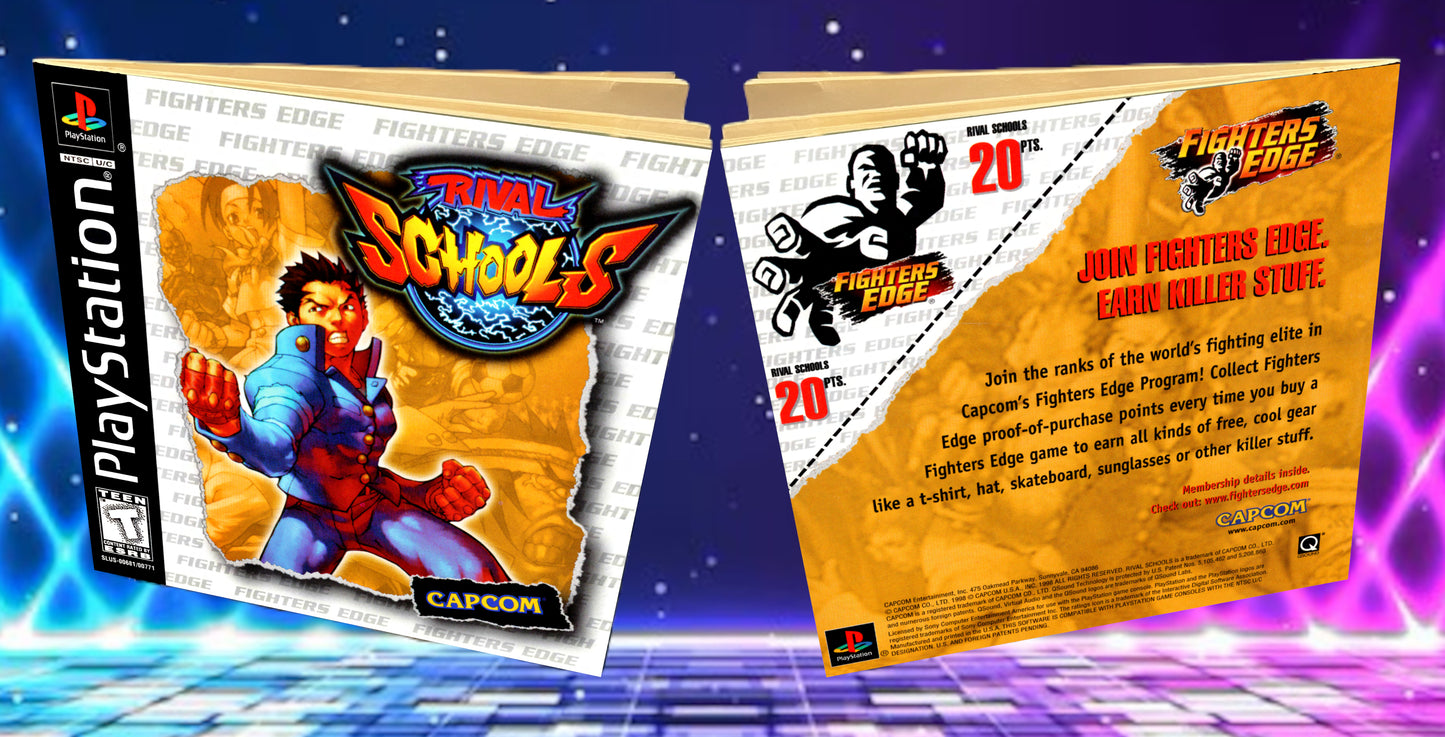 Rival Schools PS1 Custom Manual