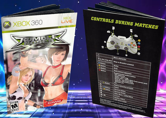Rumble Roses XX Xbox 360 Custom Manual