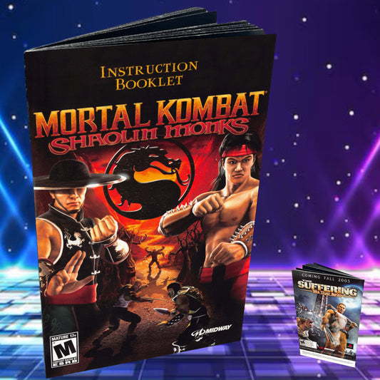 Mortal Kombat Shaolin Monks PS2 Custom Manual