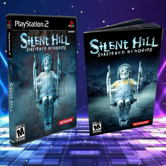Silent Hill Shattered Memories Cover Art + Manual + PS2 Style Case