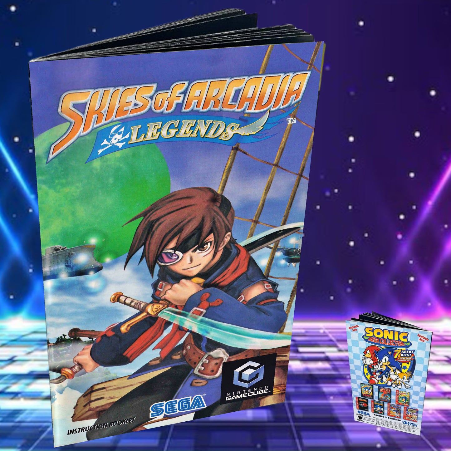 Skies of Arcadia Legends GameCube custom manual