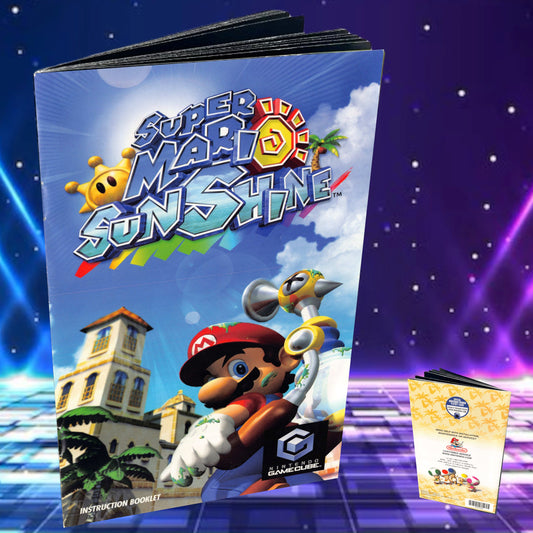 Super Mario Sunshine GameCube custom manual