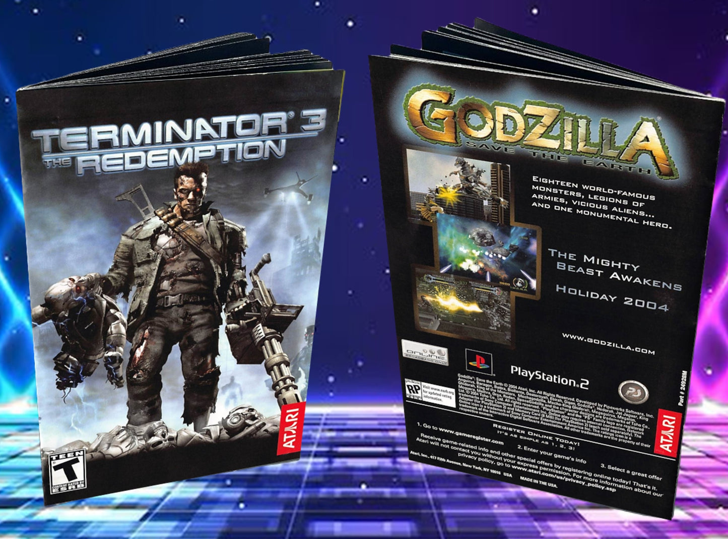 Terminator 3 The Redemption PS2 Custom Manual
