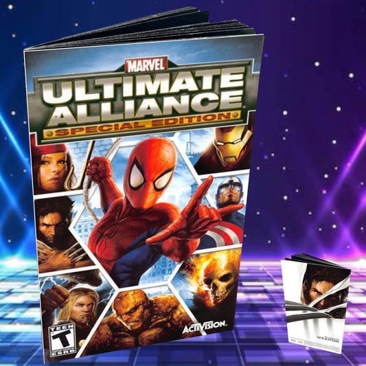 Marvel Ultimate Alliance Special Edition PS2 Custom Manual