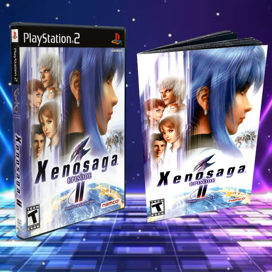 Xenosaga Episode 2 Cover Art + Manual + PS2 Style Case